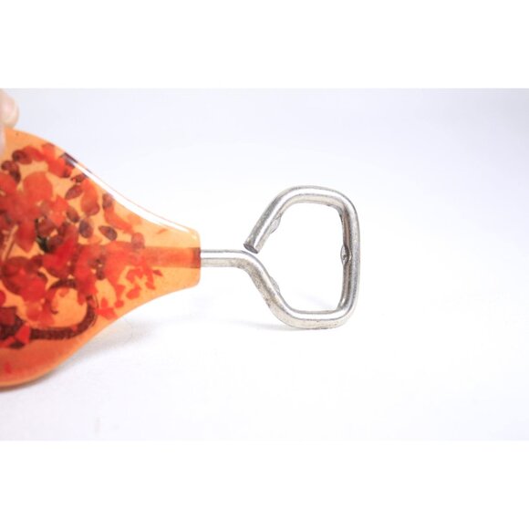 Vintage red heart lucite soda bottle opener P. Vallarta Mexico tourist barwares, - Picture 8 of 10